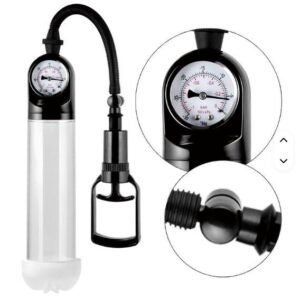 Manual Vacuum Penis Pump with Pressure Gauge – Male Enhancement Pump Device