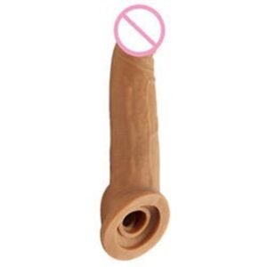 Dragon 7 Inch Brown Color Strap-On Condom – Flexible & Comfortable Extension Sleeve