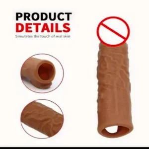 Dragon 6 Inch Skin Color Strap-On Condom – Flexible & Comfortable Extension Sleeve