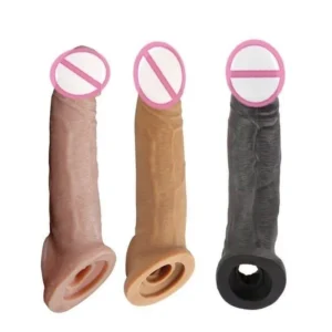 Dragon 7 Inch Cream Color Strap-On Condom