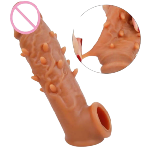 Dragon 6 Inch Silicone Dotted Condom – Textured for Extra Stimulation